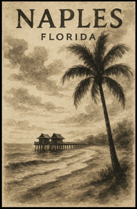 Naples Florida Serene Coastal Escape Poster Wall Art