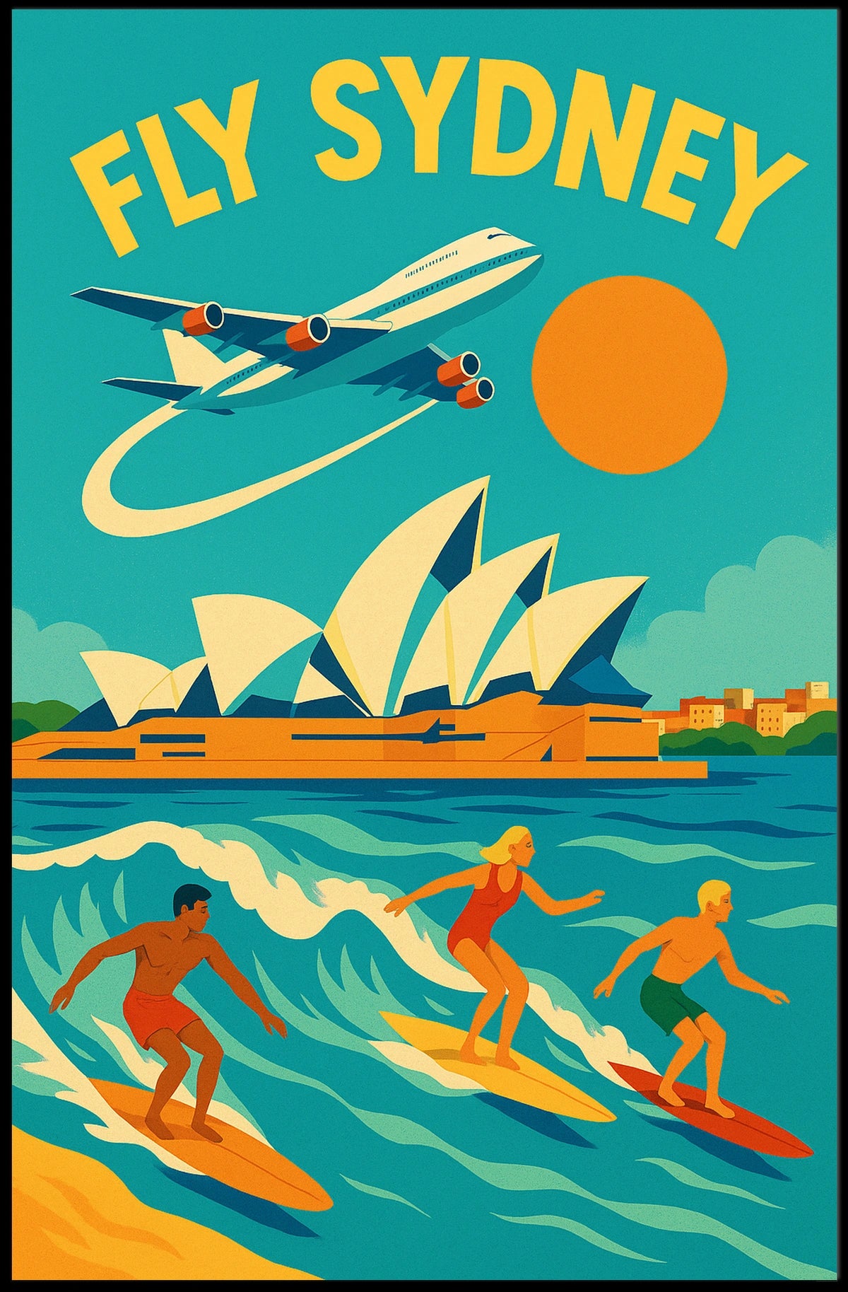 Sydney Adventure Travel Poster