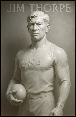 Tribute to a Legendary Athlete Jim Thorpe Poster