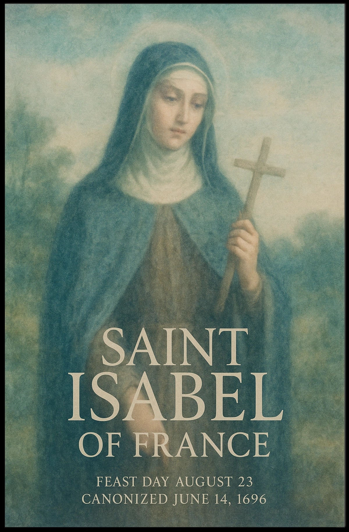 Saint Isabel of France Poster