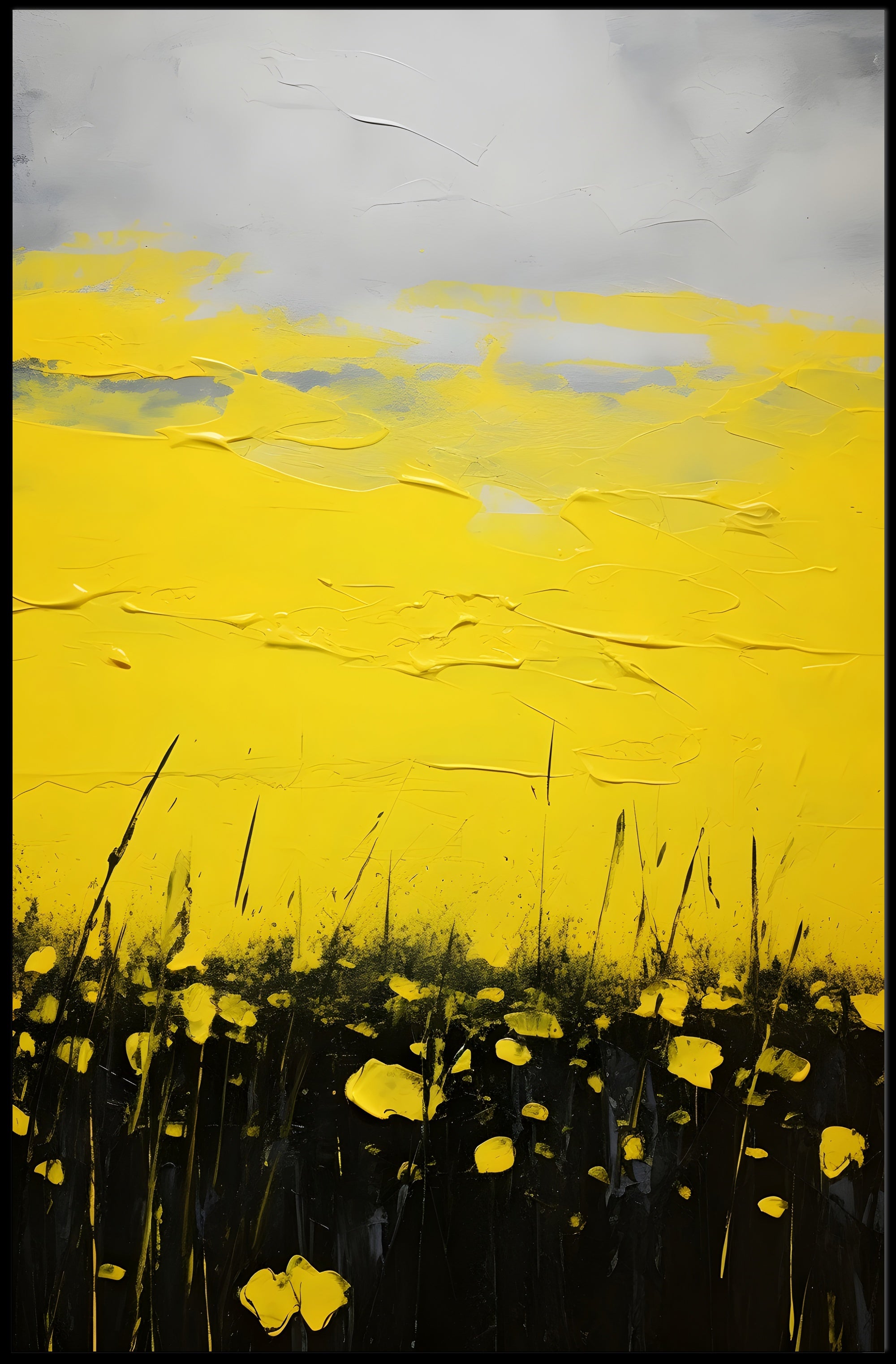 Vibrant Fields Landscape Poster Wall Art Print