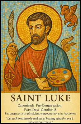 Saint Luke Patron of Artists and Healers Poster PosterGoat