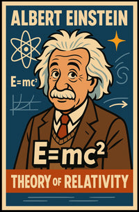 Albert Einstein Theory Of Relativity Poster
