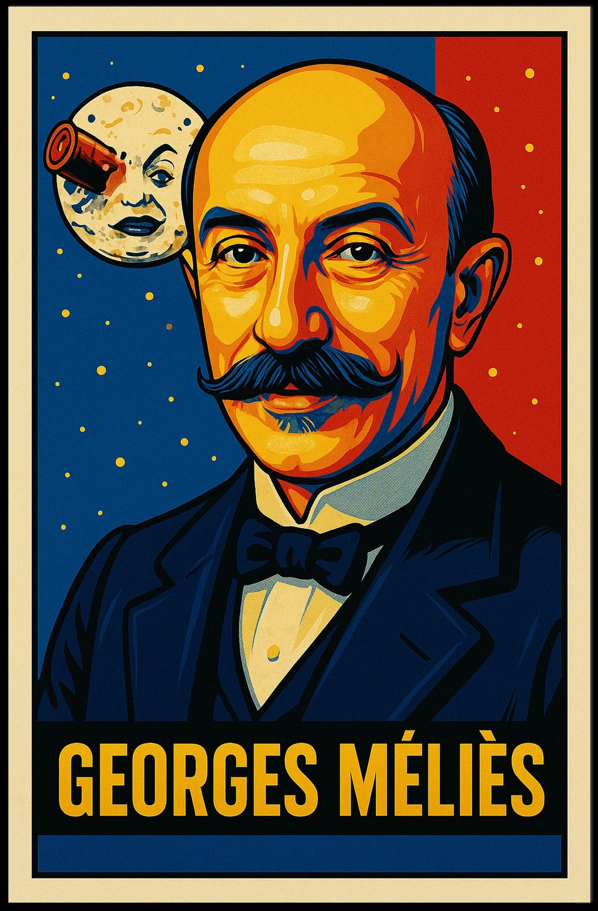 Georges Méliès Cinematic Pioneer Poster