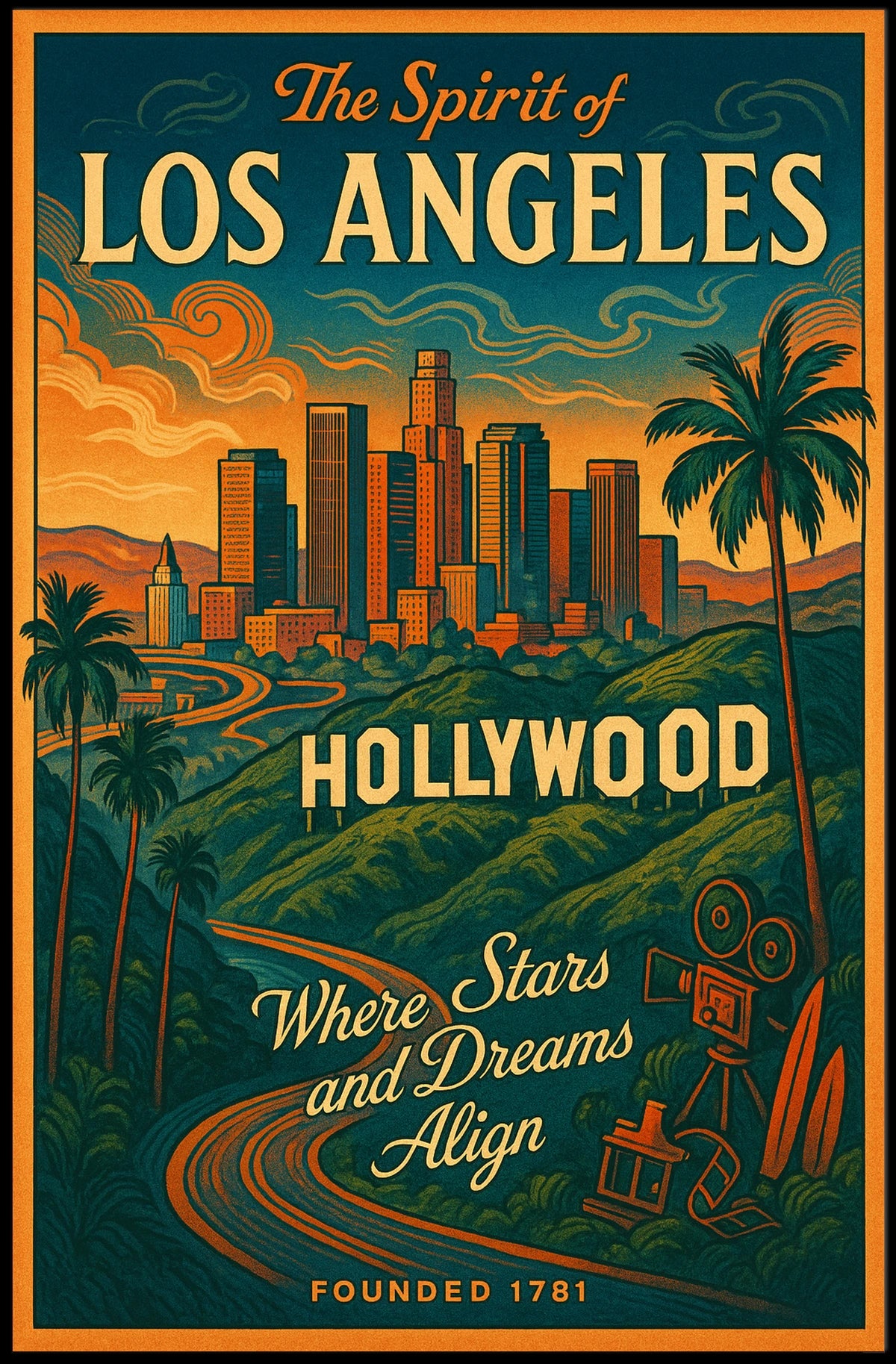 Hollywood Dreams: Vintage Los Angeles Poster Art