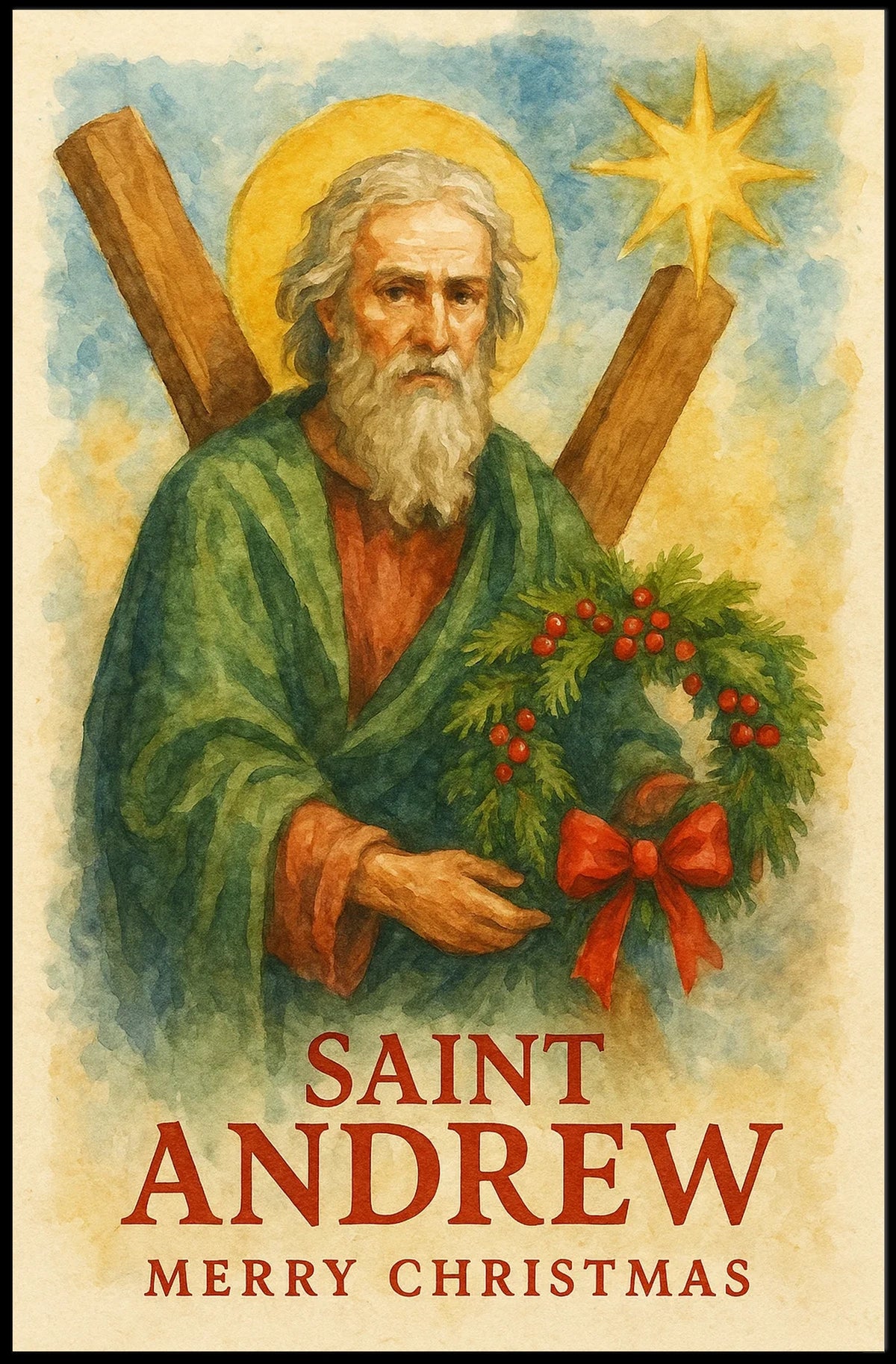 Saint Andrew Christmas Iconography Cultural or Heritage Poster