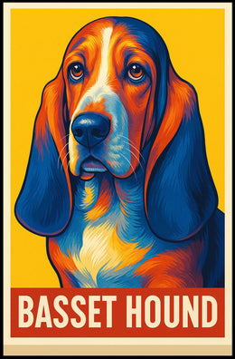 Basset Hound Art Poster