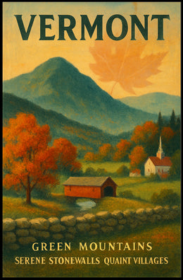 Vermont Scenic Charm Wall Art Print