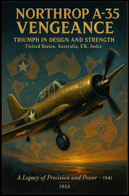 Northrop A-35 Vengeance WWII Aviation Poster Art