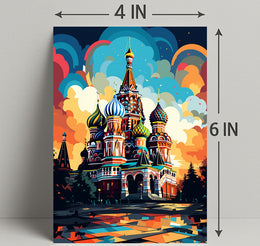 Vibrant St. BasilS Cathedral Poster