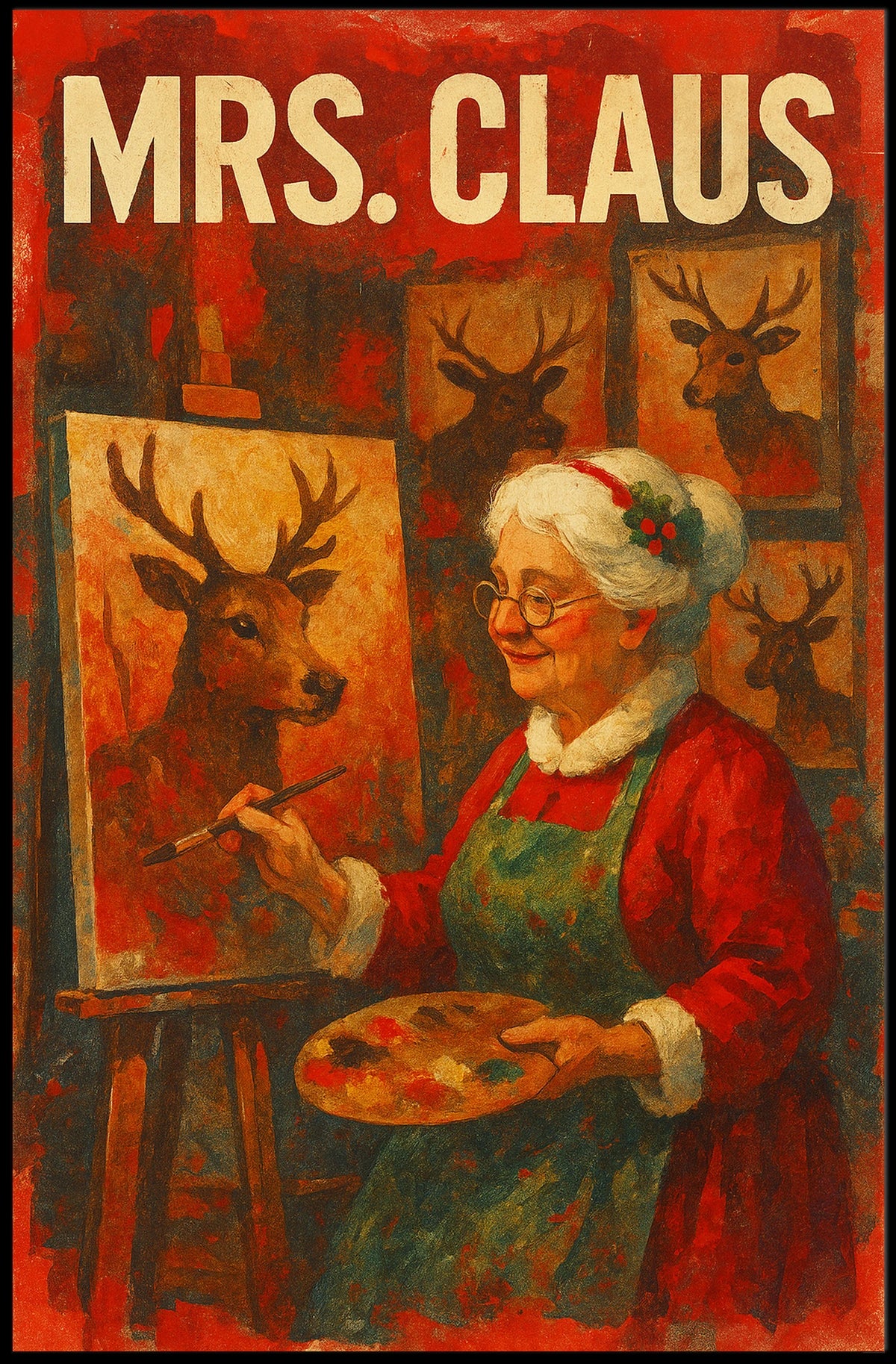 Mrs. Claus The Artist Poster