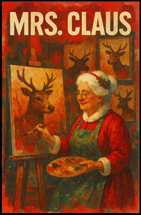 Mrs. Claus The Artist Poster