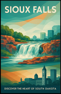 Discover Sioux Falls Wall Art Print