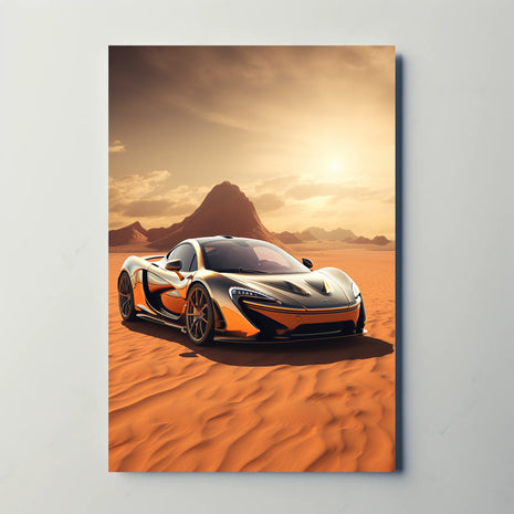 High-Performance Desert Escape Sports Poster