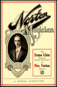 Vintage Magic Show Poster with Art Nouveau Influence