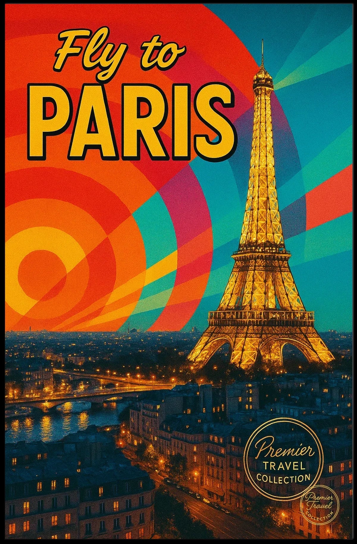 Fly To Paris Poster