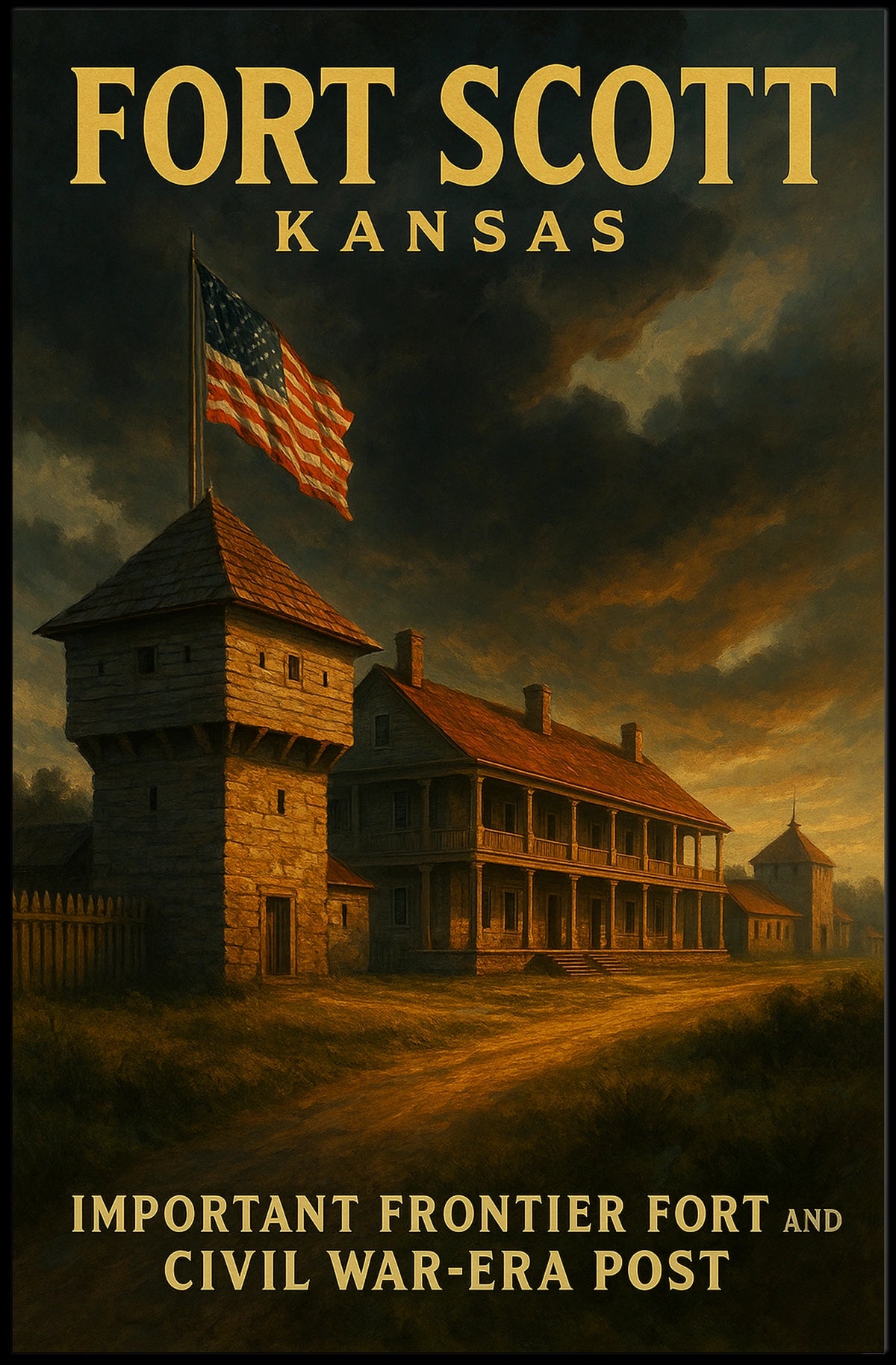 Fort Scott, Kansas Civil War-Era Post Poster