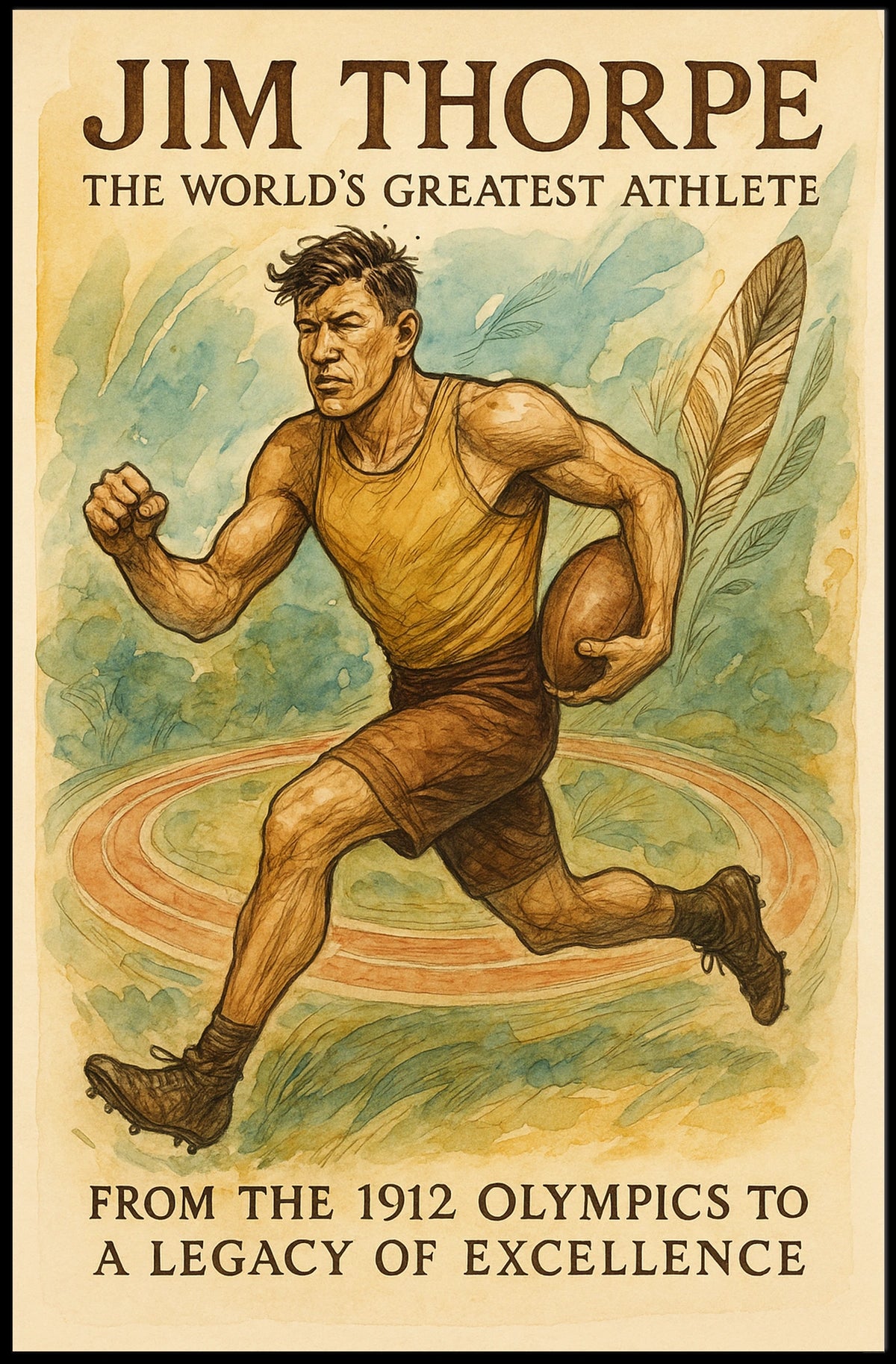 Jim Thorpe Legendary Athlete Jim Thorpe Poster