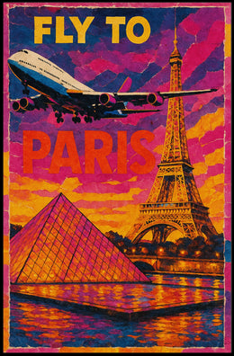 Fly To Paris Poster