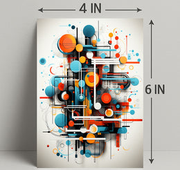Abstract Geometric Symphony Abstract Poster PosterGoat