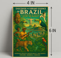 Discover the Vibrant Essence of Brazil Poster PosterGoat