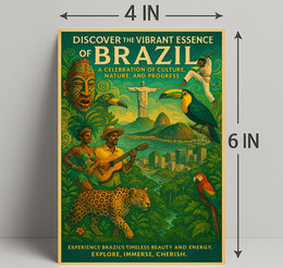 Discover the Vibrant Essence of Brazil Poster PosterGoat
