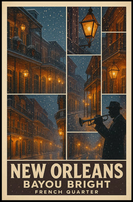 New Orleans Bayou Bright Poster
