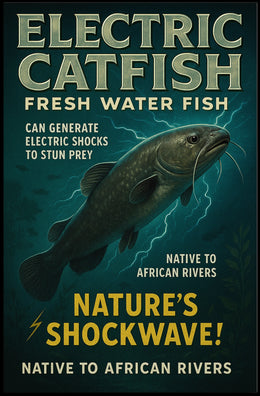 Electric Catfish Natures Shockwave Poster