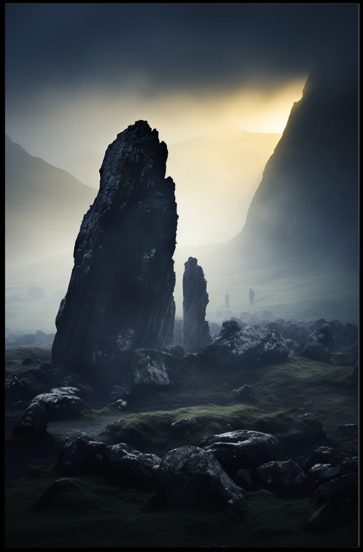Mystical Stone Landscape Poster