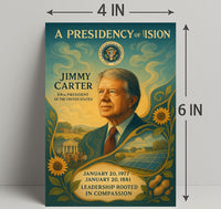 Jimmy Carter Civic Impact Presidential Artwork PosterGoat