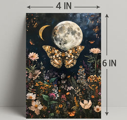 Moonlit Garden Dreamscape Fantasy Poster
