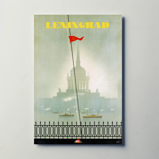 Leningrad Soviet Travel Poster