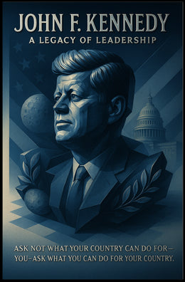 John F. Kennedy A Legacy Of Leadership Poster