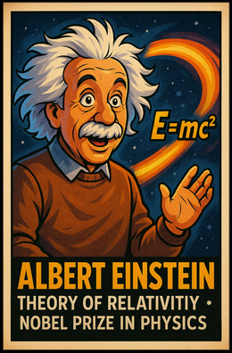 Albert Einstein Theory Of Relativity Poster