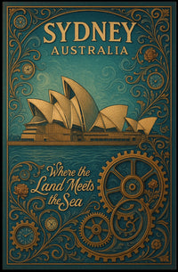 Sydney, Australia Where the Land Meets the Sea Poster