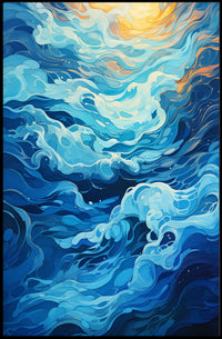 Oceanic Whirl Poster