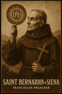 Saint Bernardin Of Siena Poster