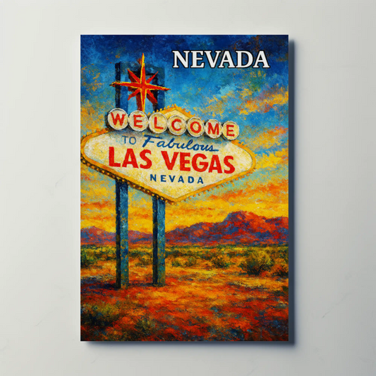 Las Vegas Nevada Vintage Welcome Sign Poster