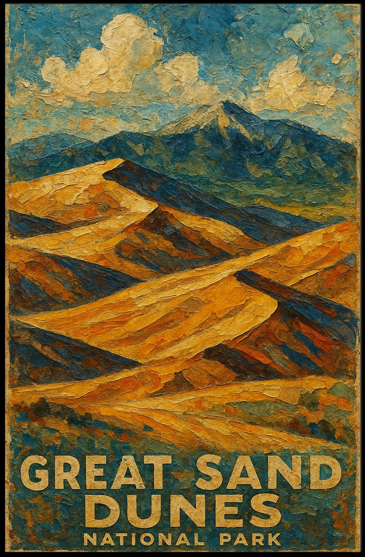 Great Sand Dunes National Park Scenic Wanderlust Poster