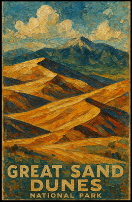 Great Sand Dunes National Park Scenic Wanderlust Poster