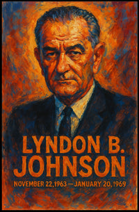 Lyndon B. Johnson Presidential Era Poster