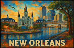 New Orleans Skyline Poster