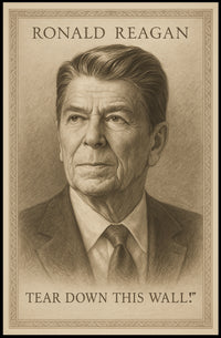 Ronald Reagan Tear Down This Wall Poster