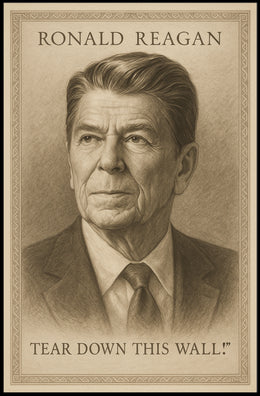 Ronald Reagan Tear Down This Wall Poster