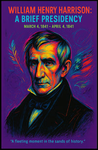 William Henry Harrison A Brief Presidency Poster