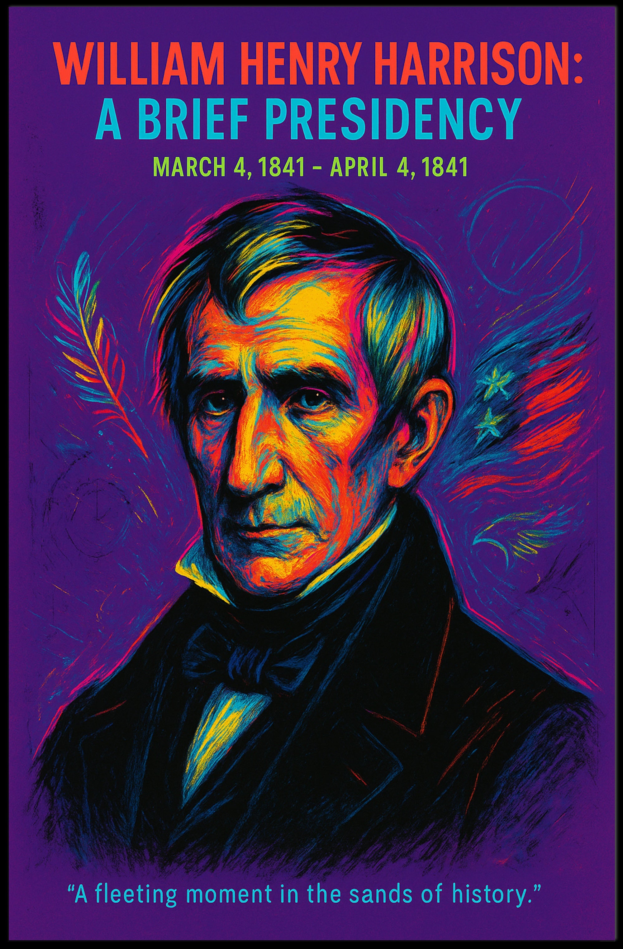 William Henry Harrison A Brief Presidency Poster