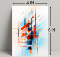 Abstract Geometric Symphony Abstract Poster PosterGoat