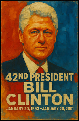 Donald Trump Visionary Oval Office Leadership Patriotism Realism Digital Art Poster