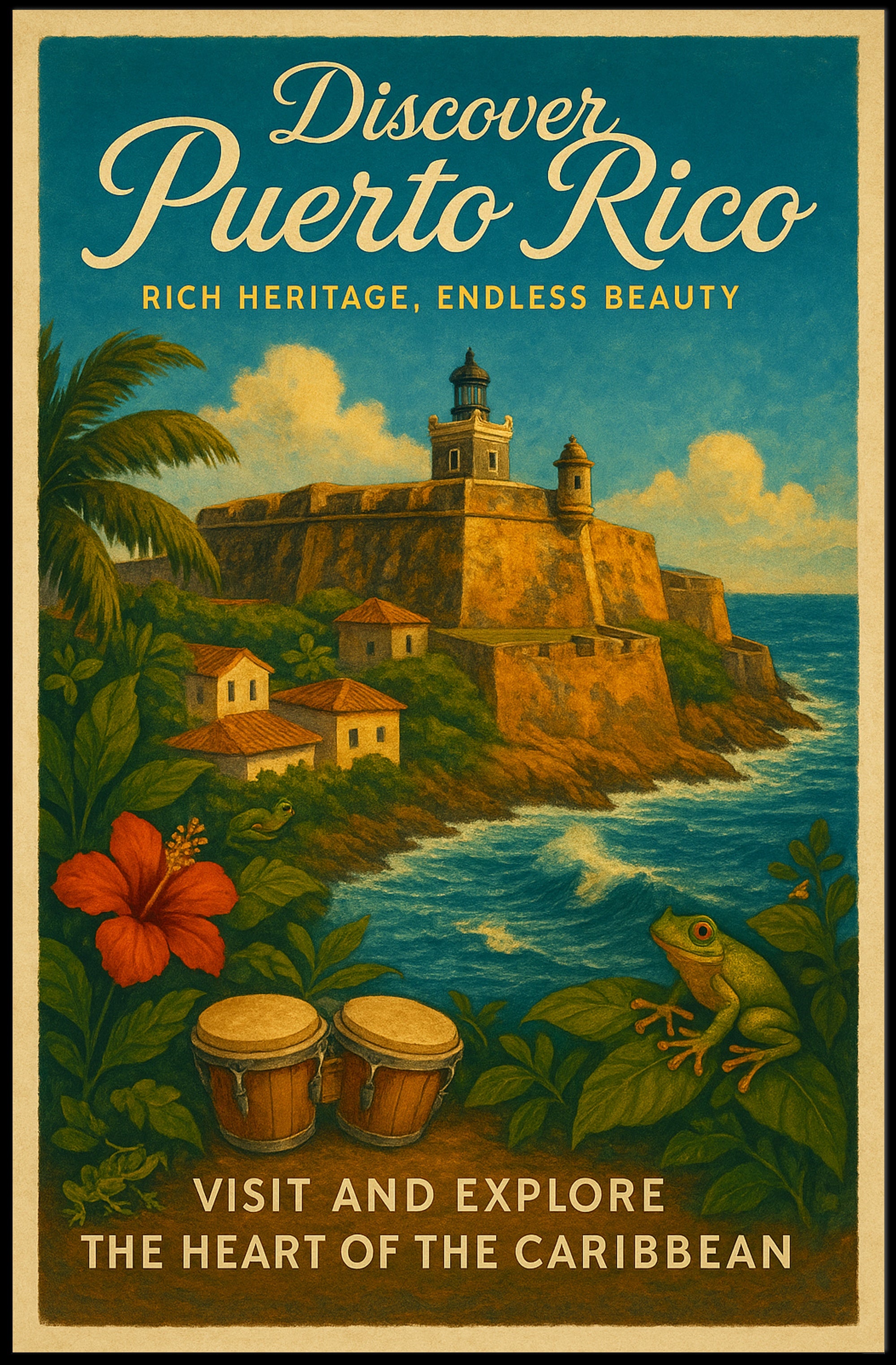Discover Puerto Rico Wall Art Print PosterGoat