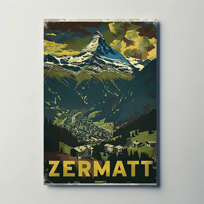 Zermatt Vintage Poster